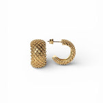 Load image into Gallery viewer, Nahla Textured Hoops