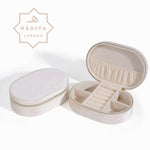 Load image into Gallery viewer, HADIYA LONDON - Velvet Oval Jewellery Box