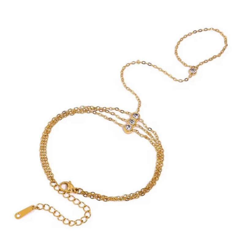 Hadiya London Hand Chains - Waterproof & Tarnish-Free- Adjustable