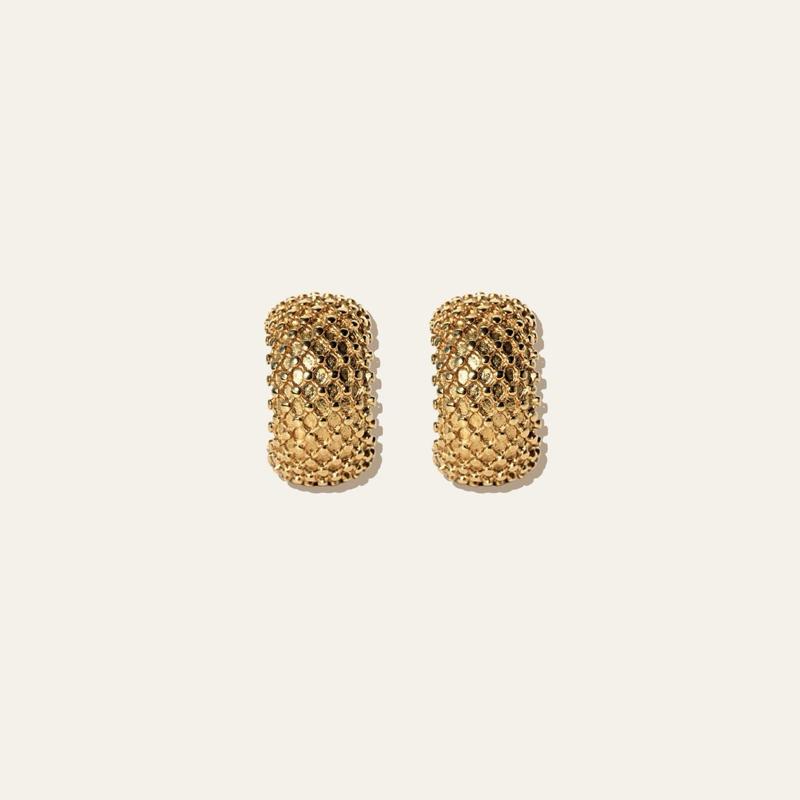 Nahla Textured Hoops
