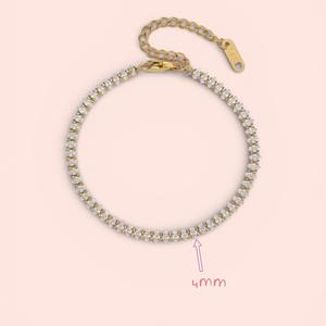 Ameera -  Oval Tennis Bracelet