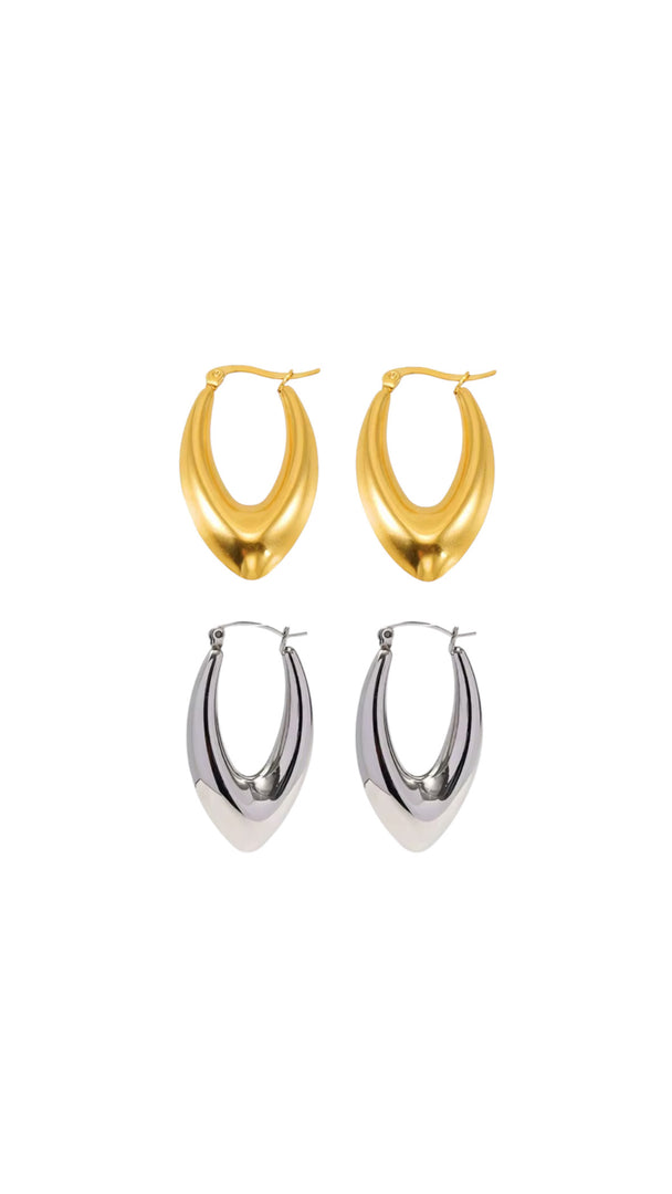 V-hoop Earrings