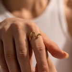 Load image into Gallery viewer, Wave Adjustable Ring