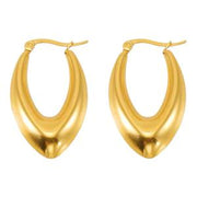 V-Hoop Earrings