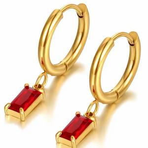 Aleena - Drop Huggie Earrings