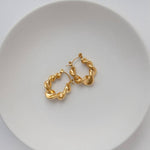 Load image into Gallery viewer, Chunky Twist Hoop Earrings