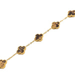 Load image into Gallery viewer, Tiger Eye Clover Bracelet

