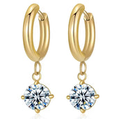 Kira Drop Huggie Hoops