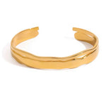 Load image into Gallery viewer, Waveline Adjustable Cuff Bangle
