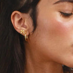 Load image into Gallery viewer, Bowknot and Hoop Earrings
