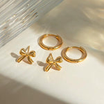 Load image into Gallery viewer, Bowknot and Hoop Earrings
