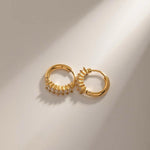 Load image into Gallery viewer, Amal Huggie Hoops

