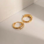 Load image into Gallery viewer, Amal Huggie Hoops
