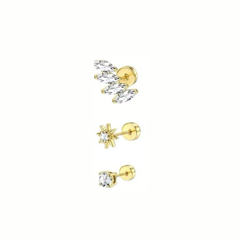 Star Burst Flat Back Studs