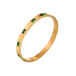 Load image into Gallery viewer, Zumurud Gemstone Bangle