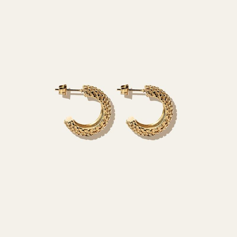 Nahla Textured Hoops