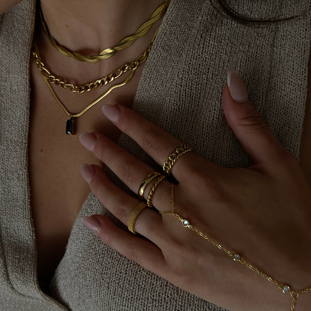 Layla Gemstone Hand Chain