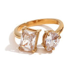 Load image into Gallery viewer, Amara Adjustable Gemstone Ring

