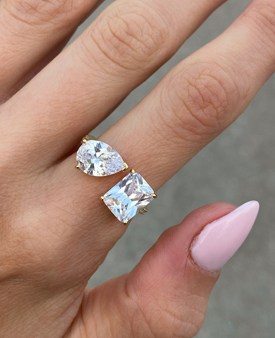 Amara Adjustable Gemstone Ring