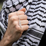 Load image into Gallery viewer, Palestine Calligraphy Map Necklace
