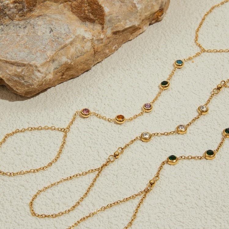 Hadiya London Hand Chains - Waterproof & Tarnish-Free- Adjustable