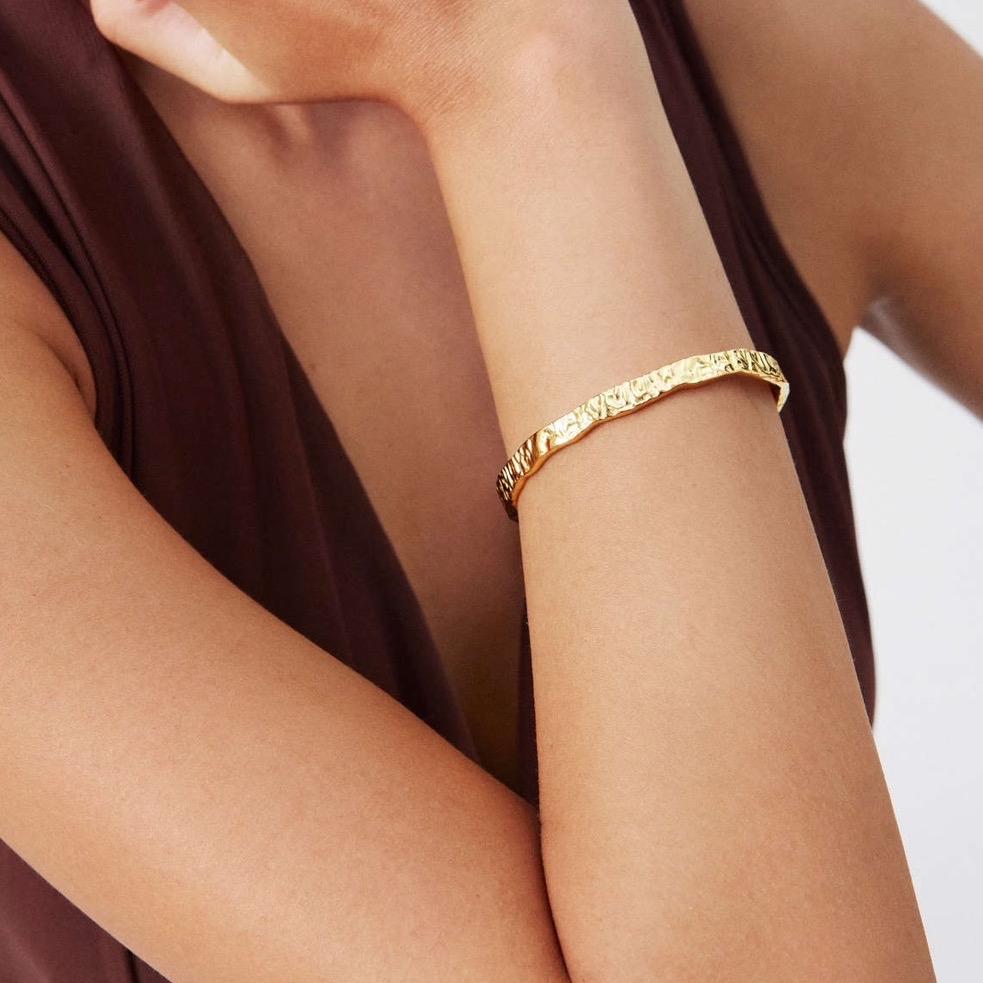 Textured Cuff Bangle