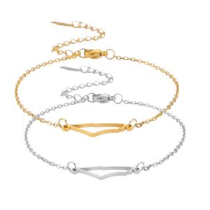 ‎فلسطين Map Necklaces - Gold Plated Stainless Steel