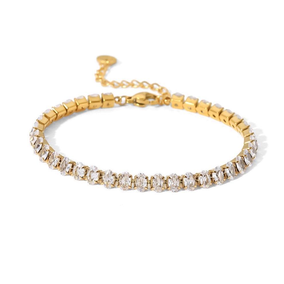 Ameera -  Oval Tennis Bracelet
