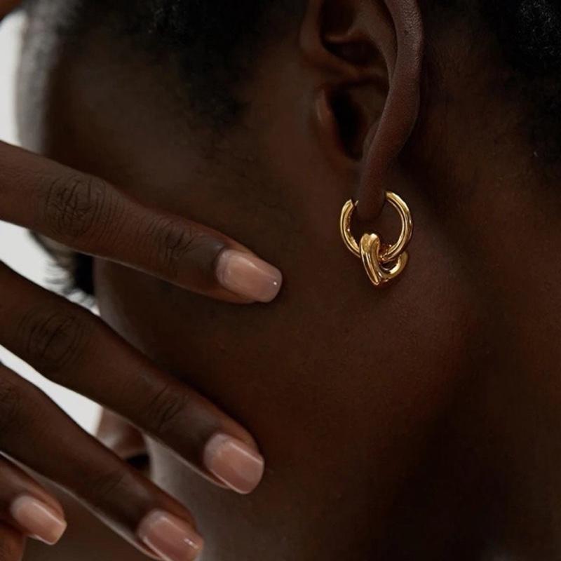 Puffy Heart Drop Earrings