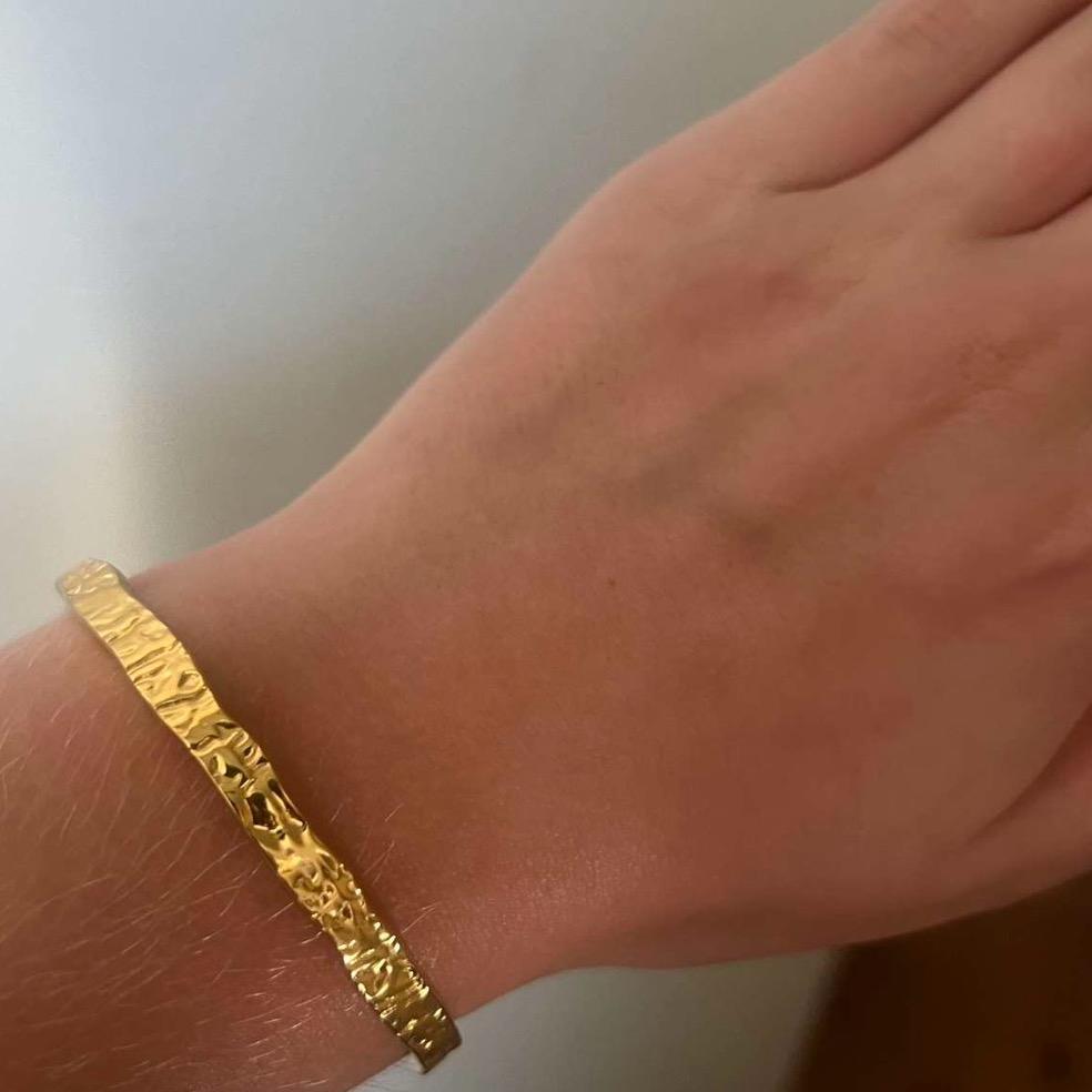 Textured Cuff Bangle