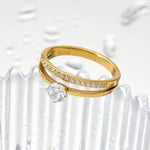 Load image into Gallery viewer, Noor Stacked Gemstone Ring