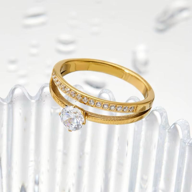 Noor Stacked Gemstone Ring