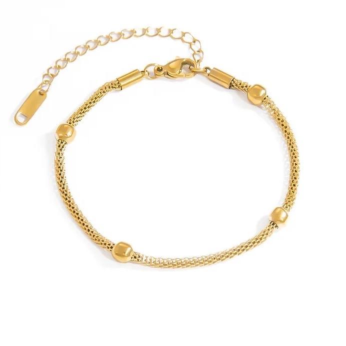 Beaded Mesh Bracelet
