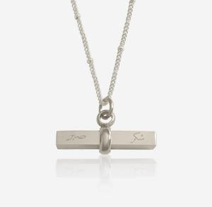Sabr & Shukr | Patience & Gratitude | T-bar necklace