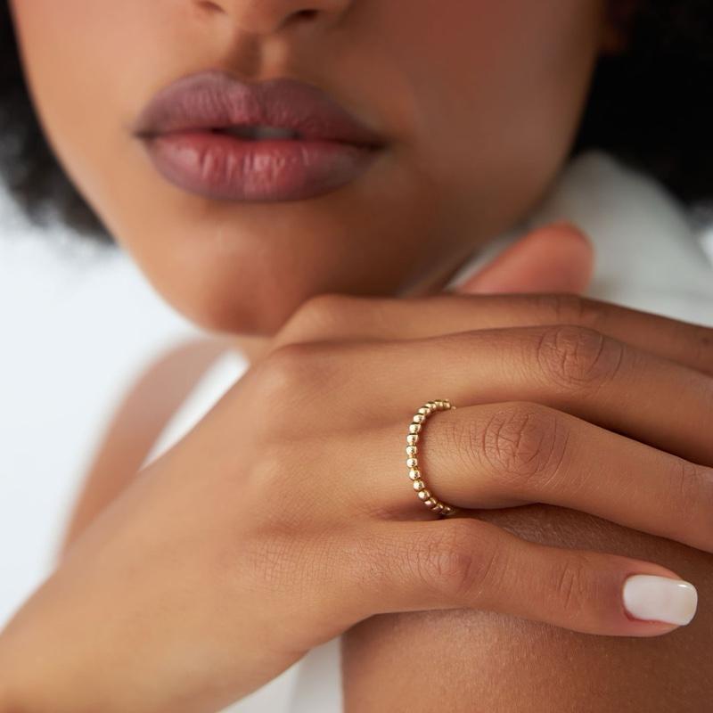 Beaded Stacker Ring
