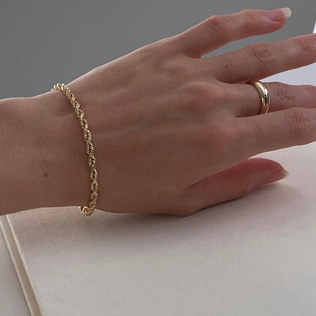 Twisted Rope Chain Bracelet