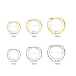 Load image into Gallery viewer, Embellished Huggie Hoop - Stainless Steel - Hypoallergenic - Water, Heat &amp; Sweatproof Earrings