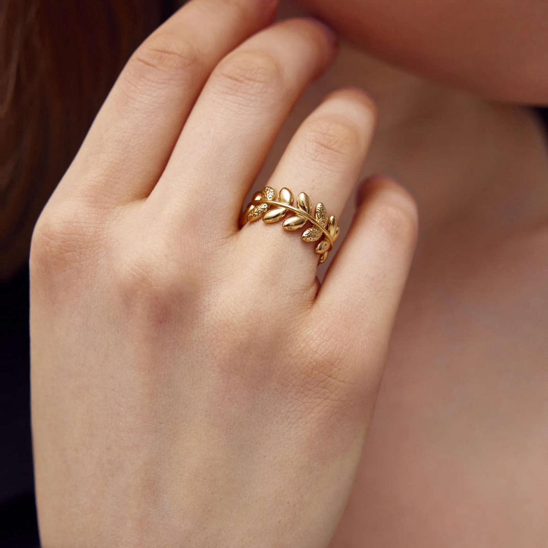 Olive Branch - Adjustable Ring