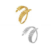 Leaf Wrap Adjustable Ring