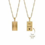 Customised Burst Necklace - 18k Gold Plated - Stainless Steel